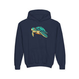 Youth Teal Sea Turtle Hoodie - 6 Colors