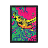 Swirling Sea Turtle-Themed Velveteen Microfiber Blanket - 3 Sizes