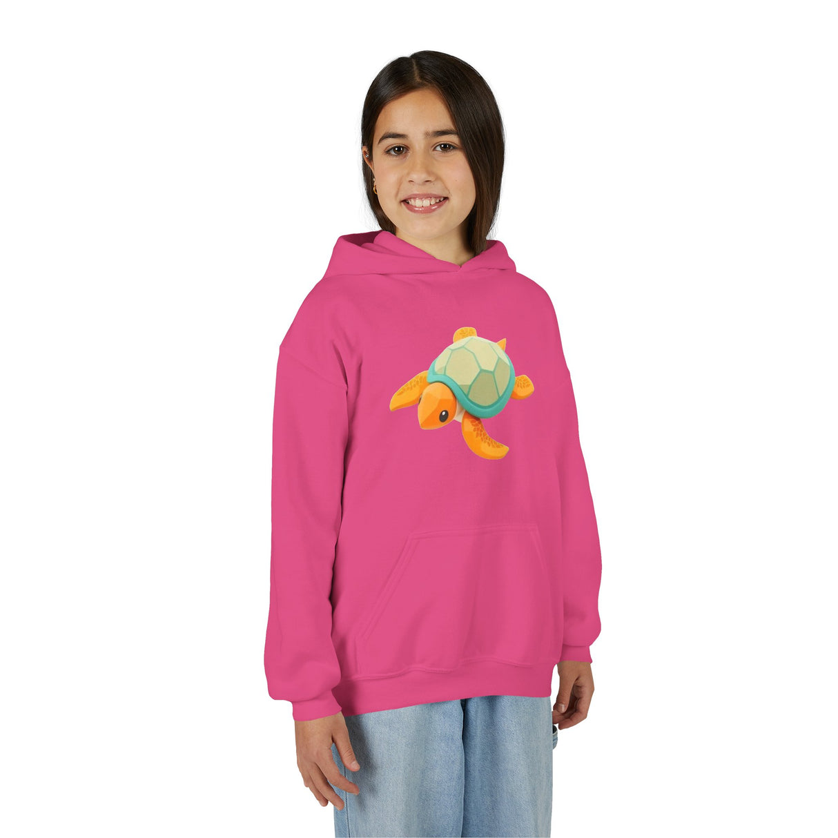 Youth Orange and Teal Sea Turtle Hoodie - 6 Colors