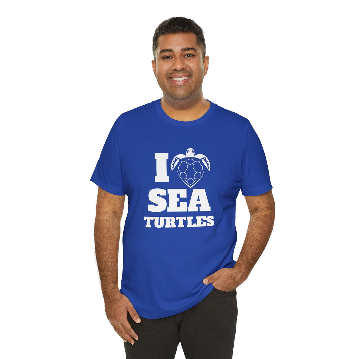 I Heart Sea Turtles White Ink Graphic Tee - 7 Colors