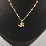 Sea Turtle Necklace White and Gold Color (1 necklace approx. 16+ inches AROUND) Gold Tone White Sea Turtle charm necklace for gifting!
