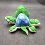 Cute Baby Sea Turtle Plush Animal (1 stuffed animal approx. 7+ inches long) Green Sea Turtle Plush Toy ideal gift for kids and adults!