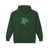Teal Tribal Sea Turtle Hoodie -  Sea Turtle Sweatshirt - 6 Colors