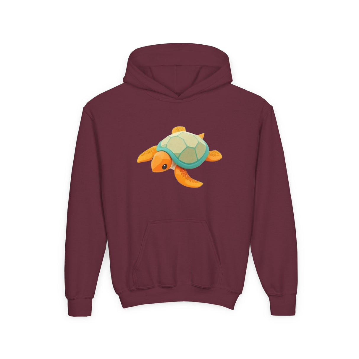 Youth Orange and Teal Sea Turtle Hoodie - 6 Colors