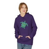 Teal Tribal Sea Turtle Hoodie -  Sea Turtle Sweatshirt - 6 Colors