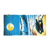 Heading Out To Sea Sea Turtle Beach Towel