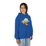 Youth Orange and Teal Sea Turtle Hoodie - 6 Colors