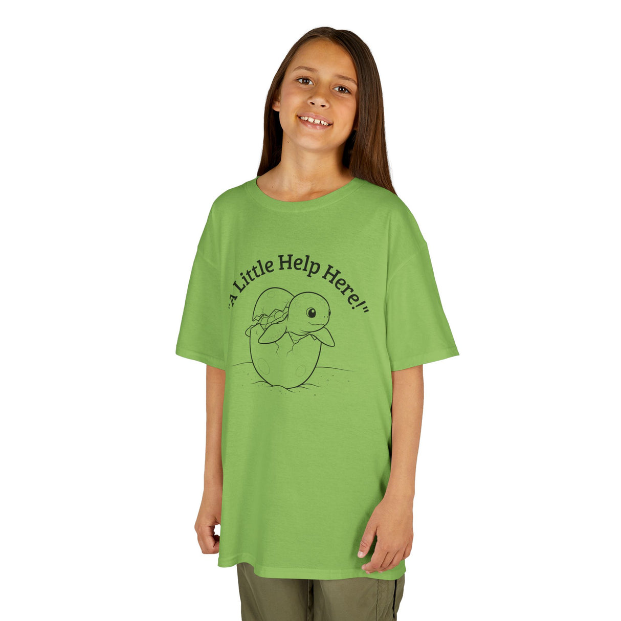 Kids Cute Baby Sea Turtle Hatching Cartoon Tee, Kids T-Shirt, Sea Turtle Apparel, Animal Lover Shirt, Children's Clothing