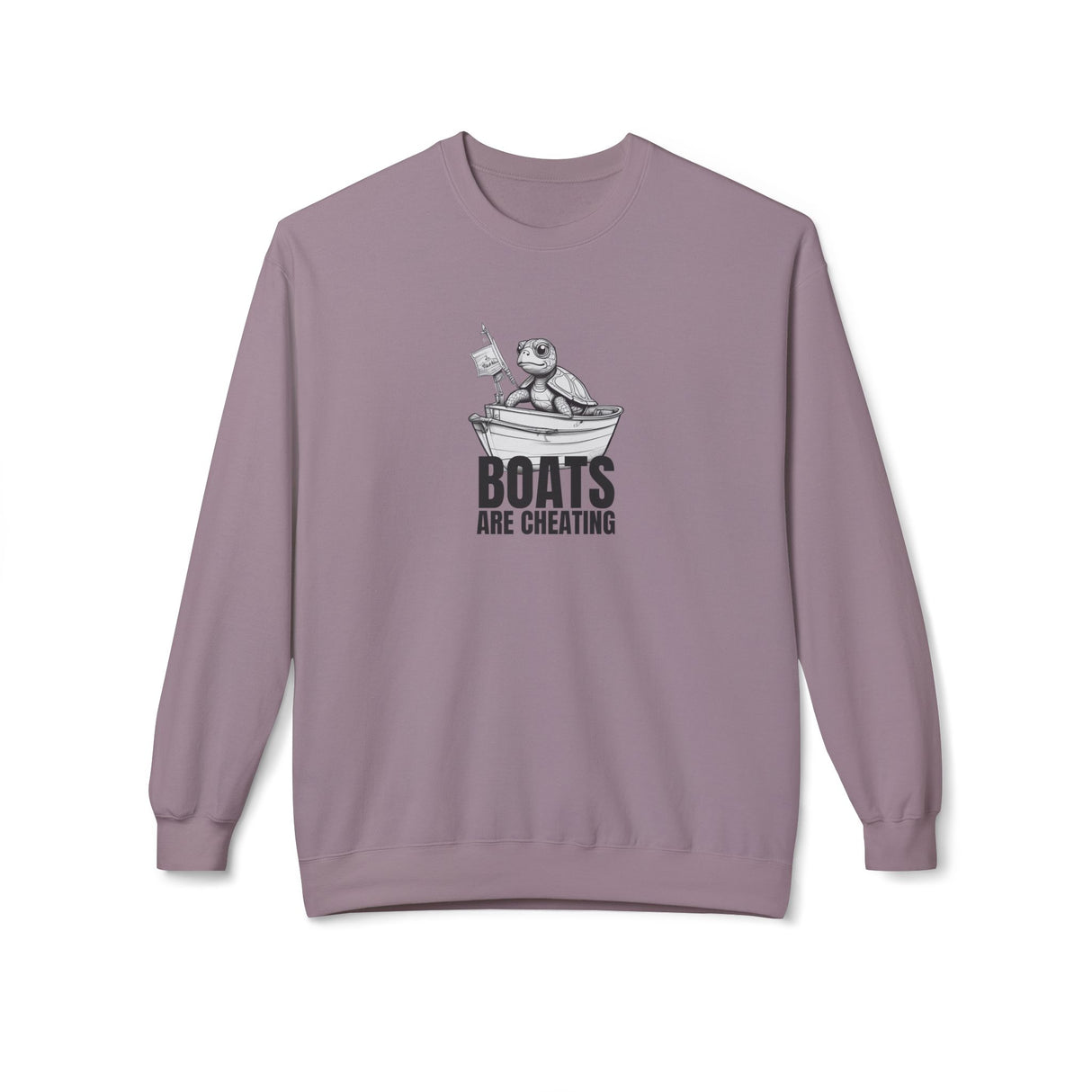 Boats Are Cheating Comic Sea Turtle Sweatshirt - 6 colors