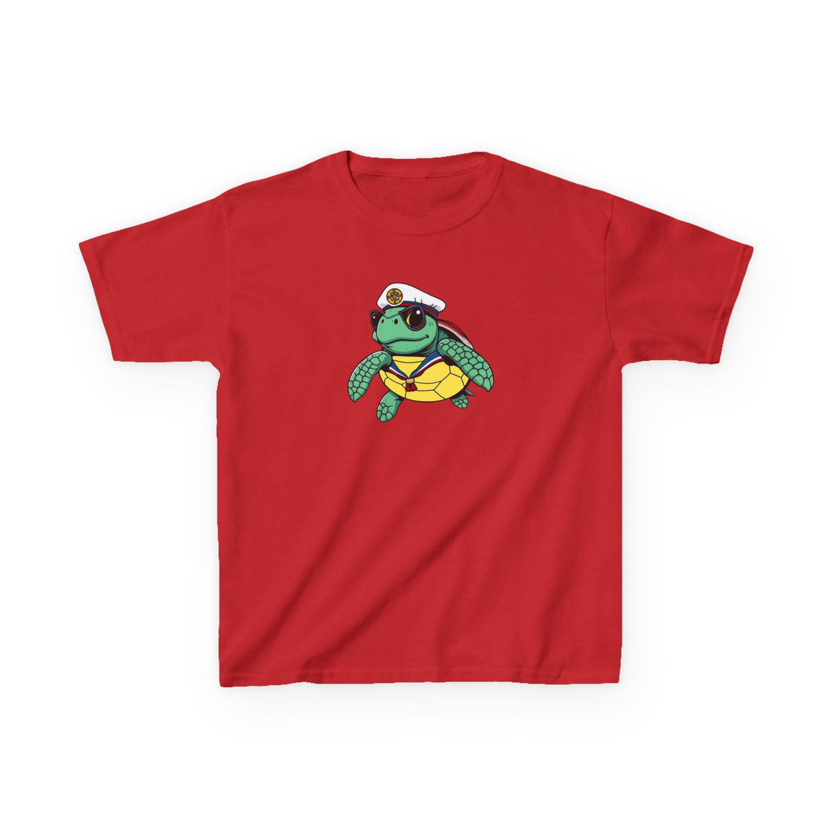 Kids Cute Baby Sea Turtle Sailor Cartoon Tee - 7 colors