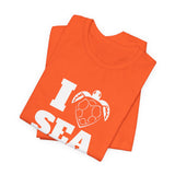 I Heart Sea Turtles White Ink Graphic Tee - 7 Colors