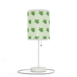 Green Sea Turtle Pattern Table Lamp, Nightstand Light, Sea Life Decor, Beach House Accent, Kid's Room Lighting