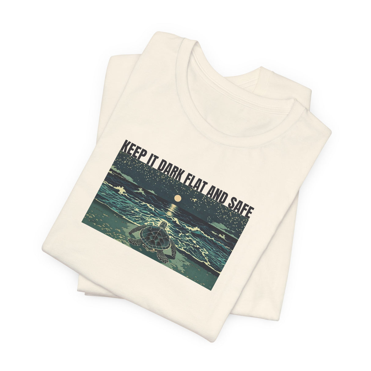 Keep It Dark Flat Safe Ink Art Sea Turtle Tee - 6 Colors Light