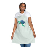 Sea Foam Digi Graphic Baby Sea Turtle Apron - Colorful Kitchen Gift