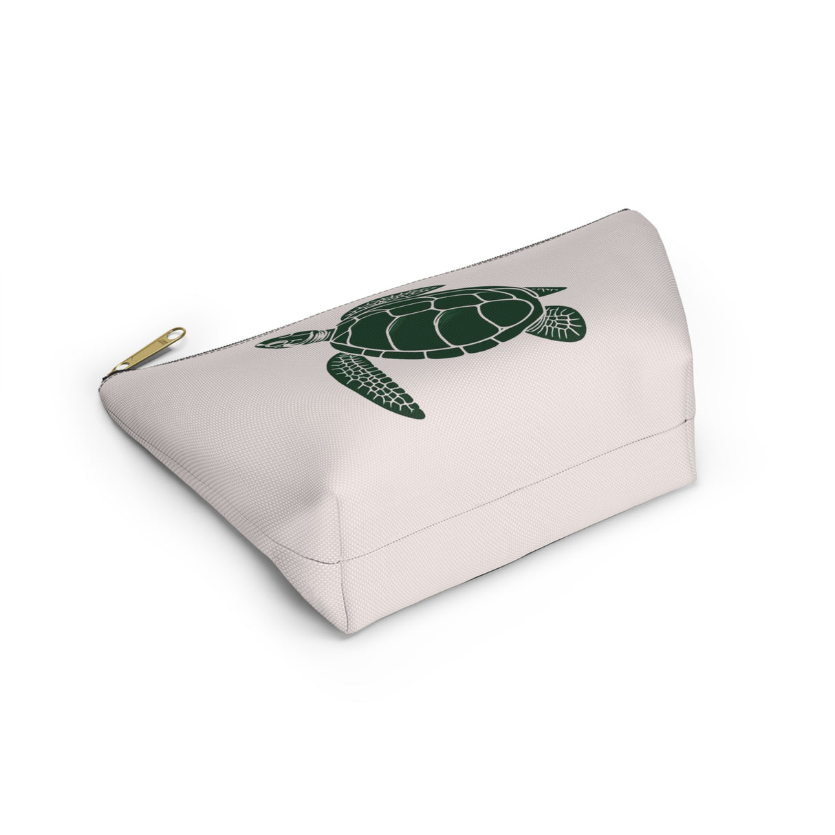 Pink and Green Sea Turtle Print Accessory Pouch