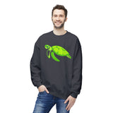 Neon Green Sea Turtle Sweatshirt