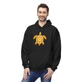 Gold Sea Turtle Hoodie - Comfy Unisex Fleece Sweatshirt - 4 Colors