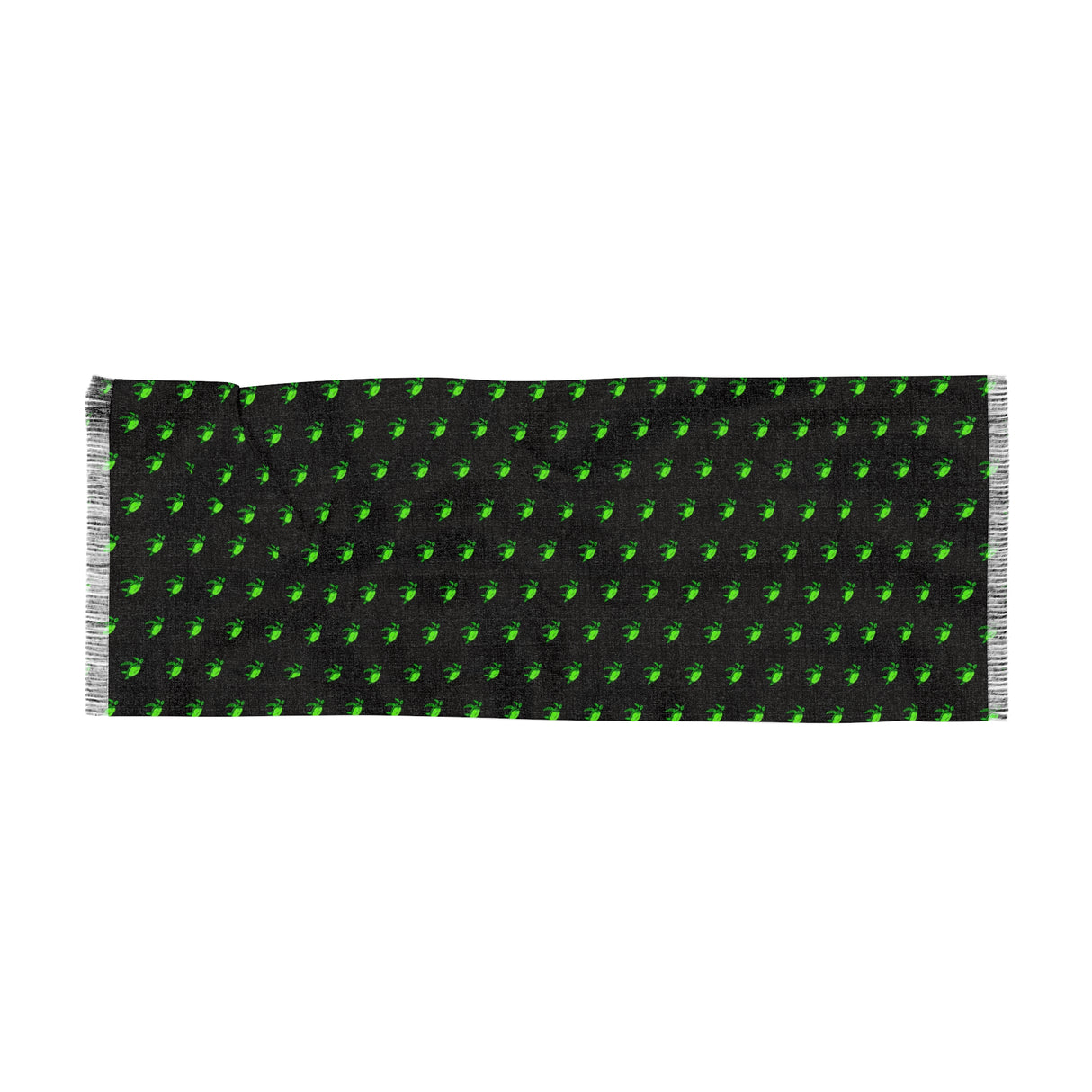 Black and Green Sea Turtles Light Scarf
