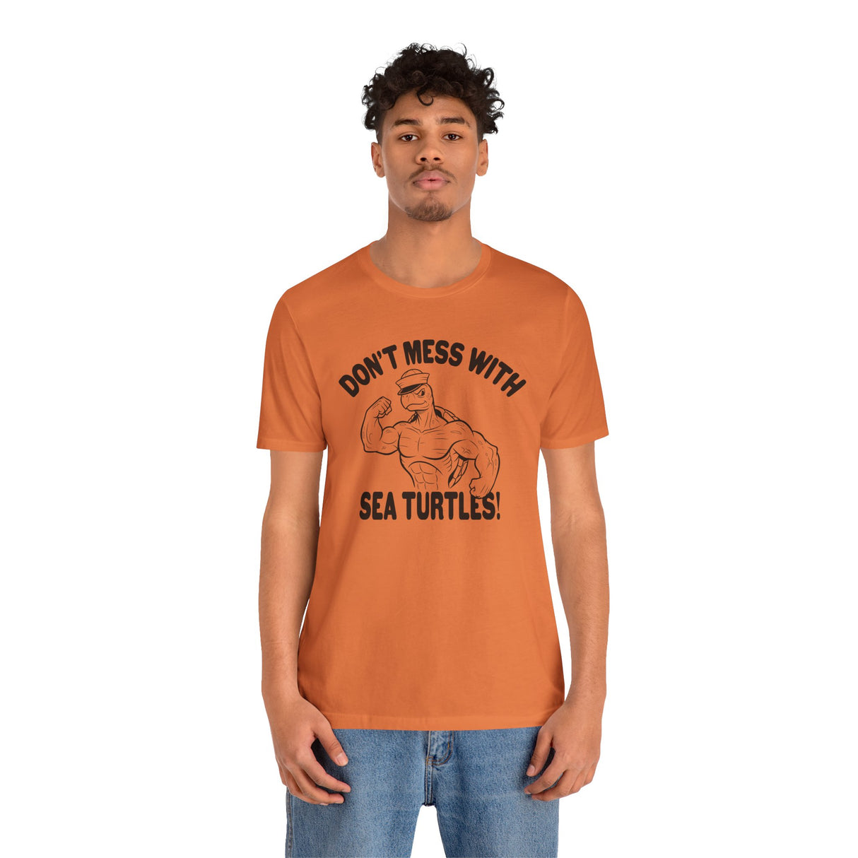 Don't Mess With Sea Turtles Black Ink Graphic Tee - 4 Colors