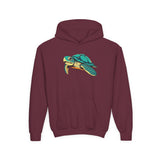 Youth Teal Sea Turtle Hoodie - 6 Colors