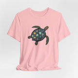 Oil Paint Green and Blue Sea Turtle Graphic Tee - 6 Colors