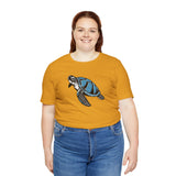 Blue Comic Print Sea Turtle Graphic Tee - 7 Colors