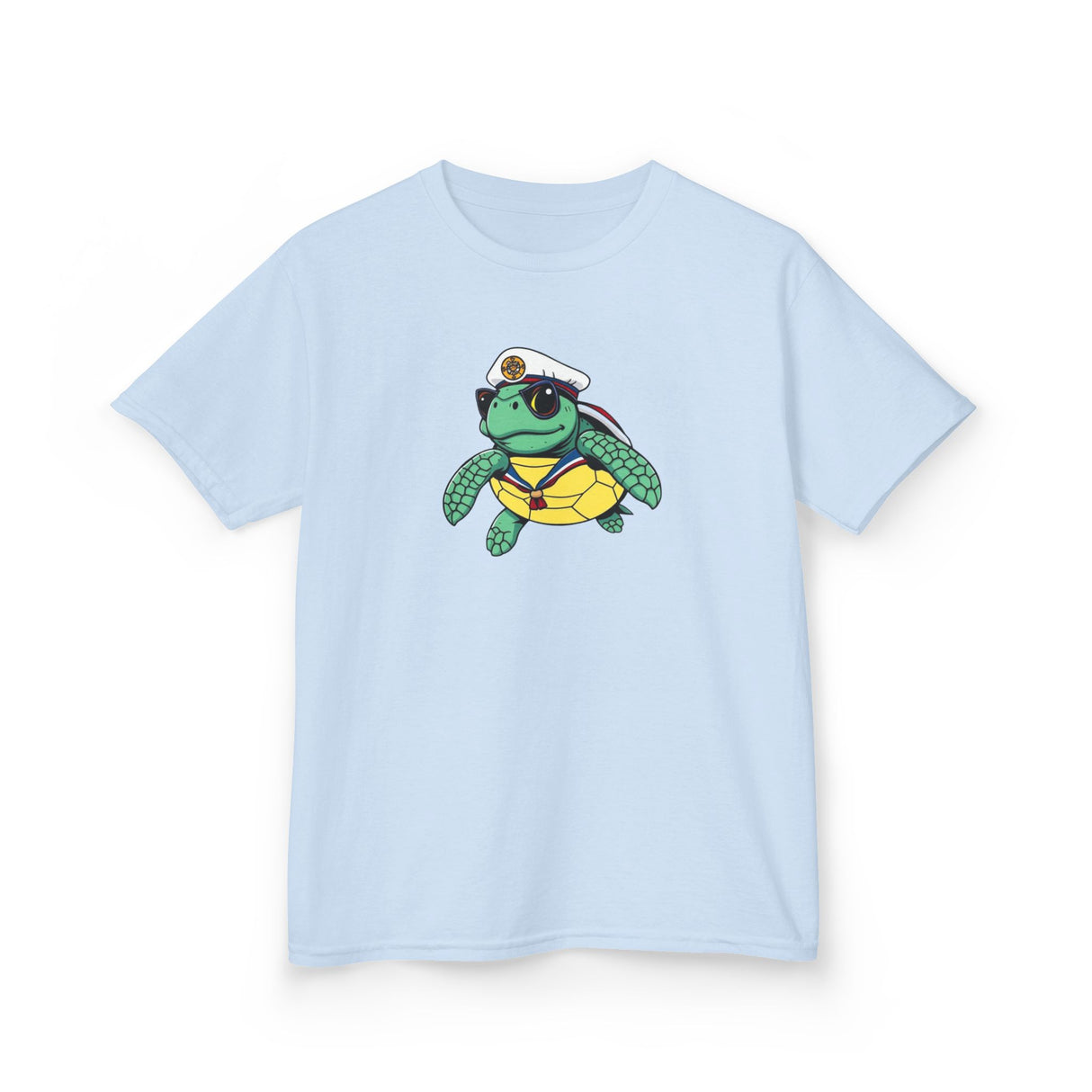 Kids Cute Baby Sea Turtle Sailor Cartoon Tee - 7 colors