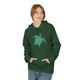 Teal Tribal Sea Turtle Hoodie -  Sea Turtle Sweatshirt - 6 Colors