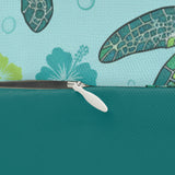 Sea Blue and Green Island Inspired Sea Turtle Lumbar Pillow