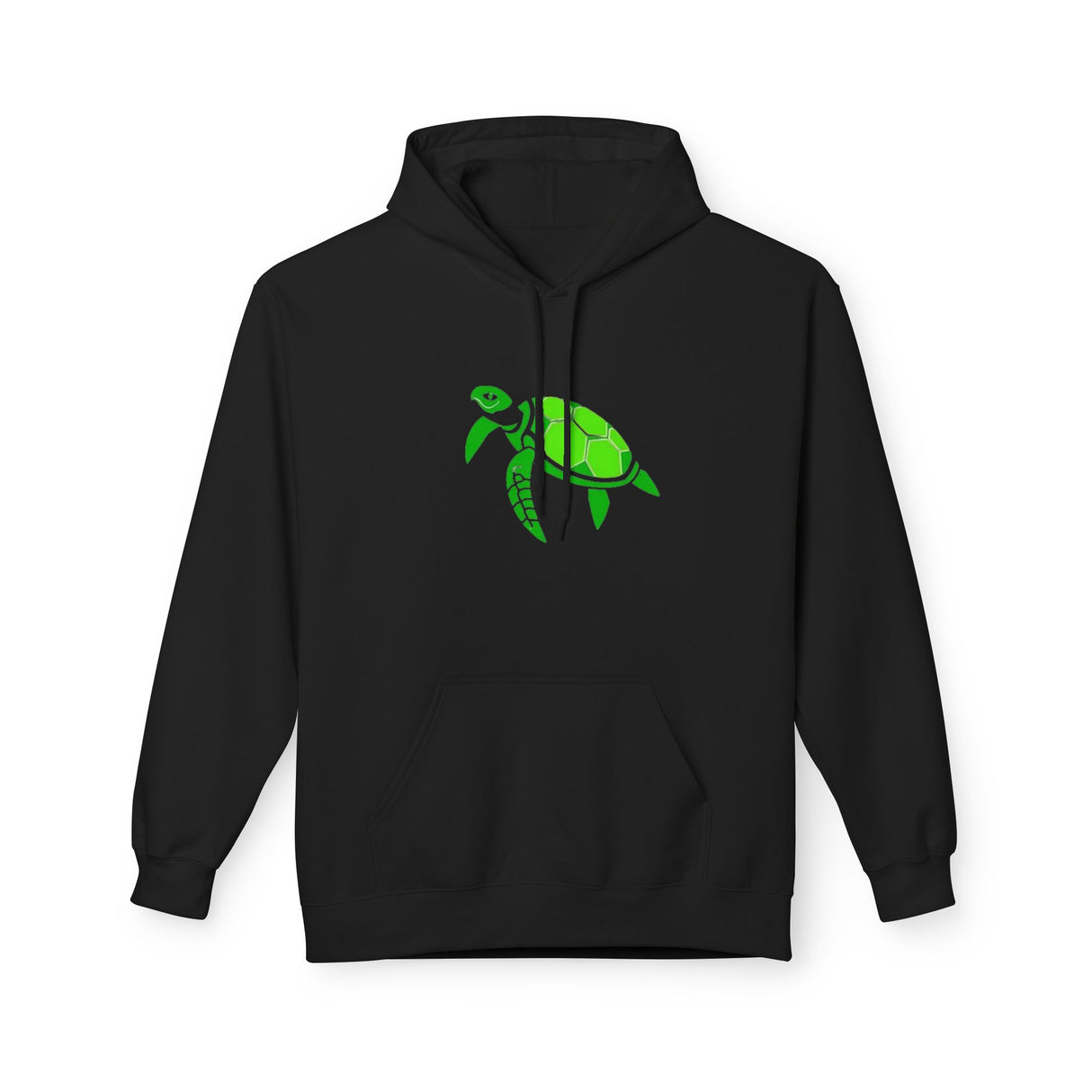 Bright Green Color Block Sea Turtle Hoodie - Comfy Sweatshirt - 4 Colors