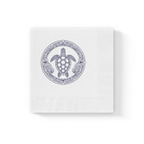 Purple Tropical SeaTurtle-Themed Cocktail Napkins