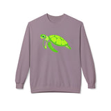 Neon Green Sea Turtle Sweatshirt