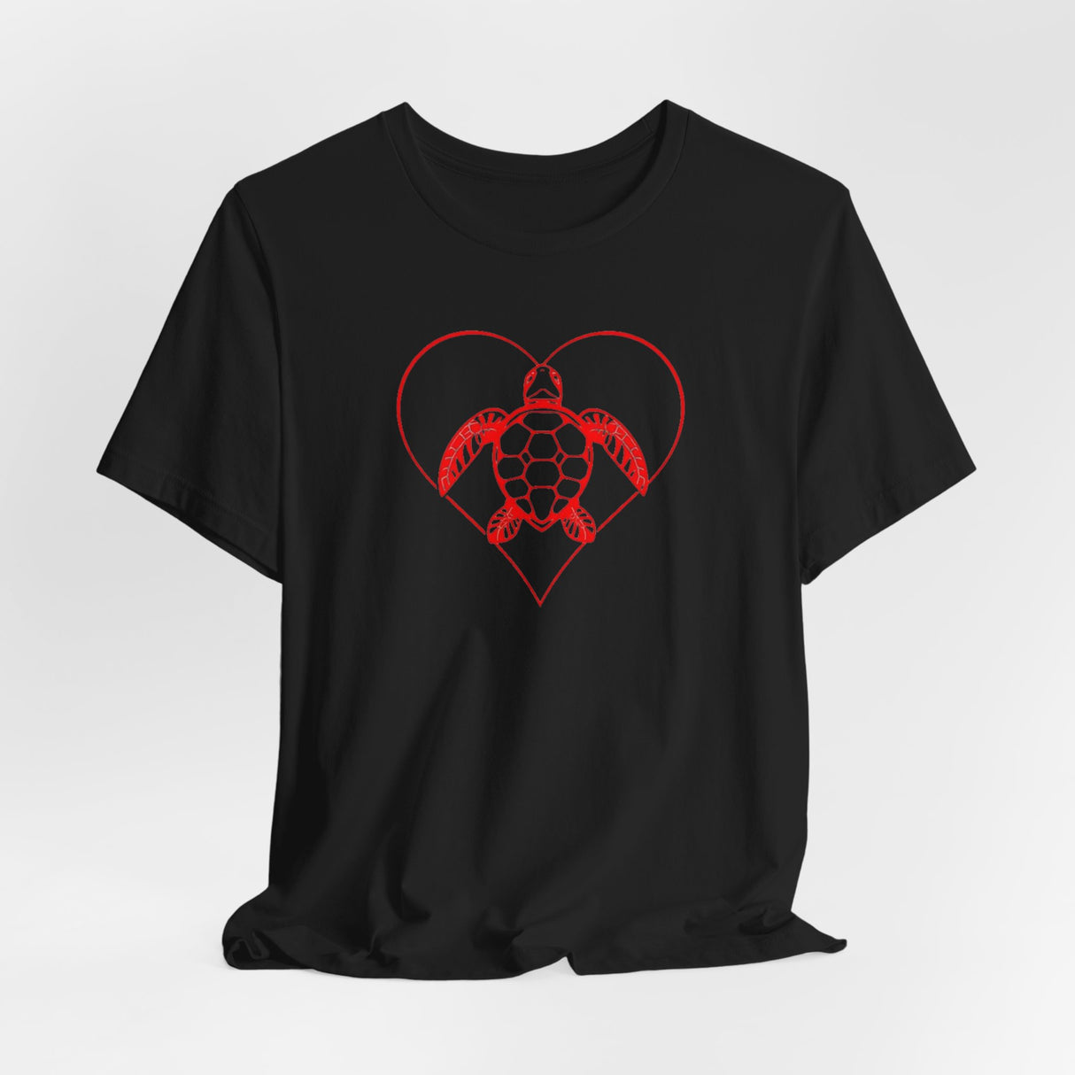 Red Heart Sea Turtle Graphic Tee - 8 Colors