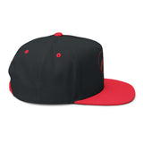 Red Sea Turtle Heart Embroidered Flat Bill Cap