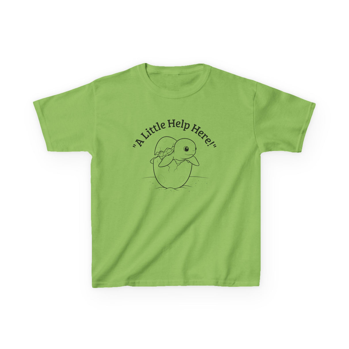 Kids Cute Baby Sea Turtle Hatching Cartoon Tee, Kids T-Shirt, Sea Turtle Apparel, Animal Lover Shirt, Children's Clothing