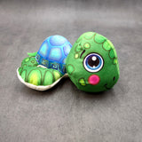 Cute Baby Sea Turtle Plush Animal (1 stuffed animal approx. 7+ inches long) Green Sea Turtle Plush Toy ideal gift for kids and adults!