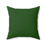 Green Monochrome Sea Turtle Pillow, Faux Suede Pillow - 4 sizes