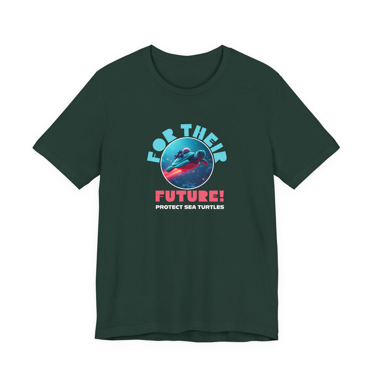 For The Future Space Sea Turtle Tee - 5 Colors Dark