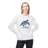 8 Bit I Love Sea Turtle Sweatshirt - 4 colors