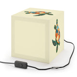 Green Collage Sea Turtle Geometric Light Cube Lamp