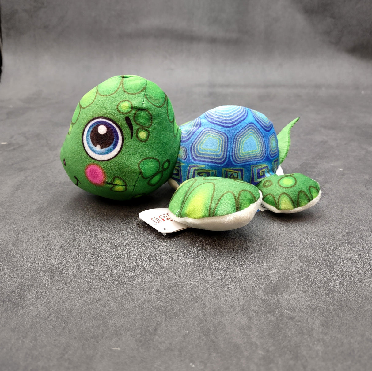 Cute Baby Sea Turtle Plush Animal (1 stuffed animal approx. 7+ inches long) Green Sea Turtle Plush Toy ideal gift for kids and adults!