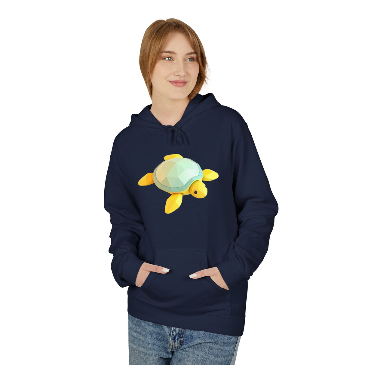 Digi-Block Baby Sea Turtle Hoodie - Comfy Unisex Fleece Sweatshirt - 5 Colors