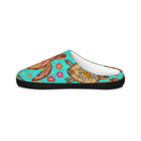 Vibrant Womens Tropical Print Sea Turtle Print Indoor Slippers