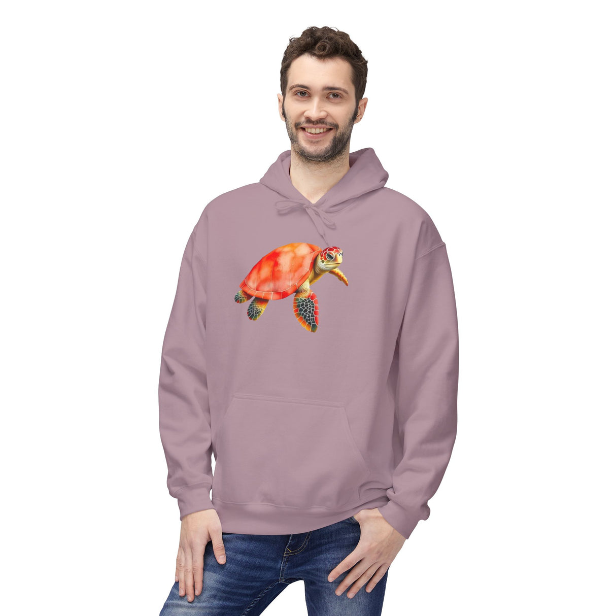 Surreal Red Sea Turtle Hoodie - Comfy Sweatshirt - 6 Colors
