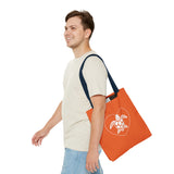Orange Sea Turtle Heart Tote Bag - 3 sizes