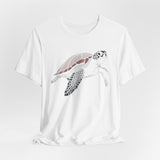 Maroon HalfTone Sea Turtle Graphic Tee - 4 Colors