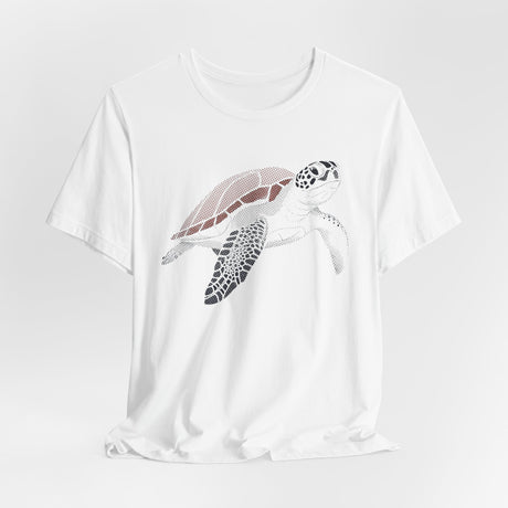 Maroon HalfTone Sea Turtle Graphic Tee - 4 Colors