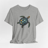 Oil Paint Green and Blue Sea Turtle Graphic Tee - 6 Colors