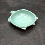 Mint Green Sea Turtle Bowl Porcelain (1 dish approx. 5.25+ inches) Light Green Sea Turtle Dish for coastal kitchen accent & table charm!