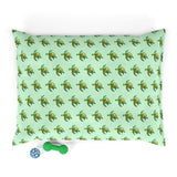 Green Sea Turtle Pattern Pet Bed.